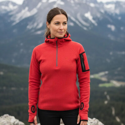 Buzo Climbing Dama Hoddie MIcropolar Rotpunkt