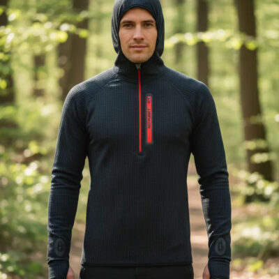 Buzo Climbing Hoddie MIcropolar Rotpunkt