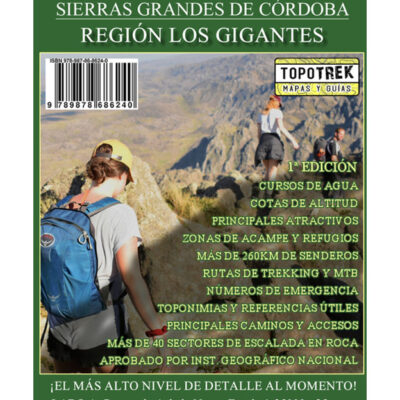 gigantes topo trek Mapa Los Gigantes Córdoba Topo Trek
